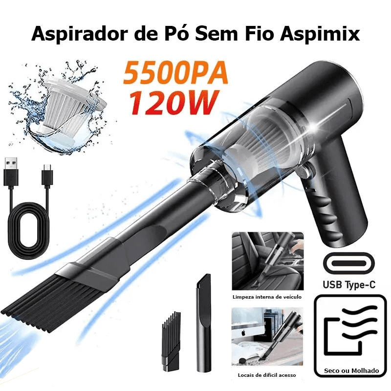 Aspirador de Pó Sem Fio Aspimix